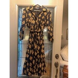 Women's Jones New York Plus Size Signature Dress 16W Yellowstone Western Ranch
